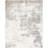 Round  Abstract Machine Made 8' Polypropylene Area Rug in Gray/Ivory/Brown-880028696