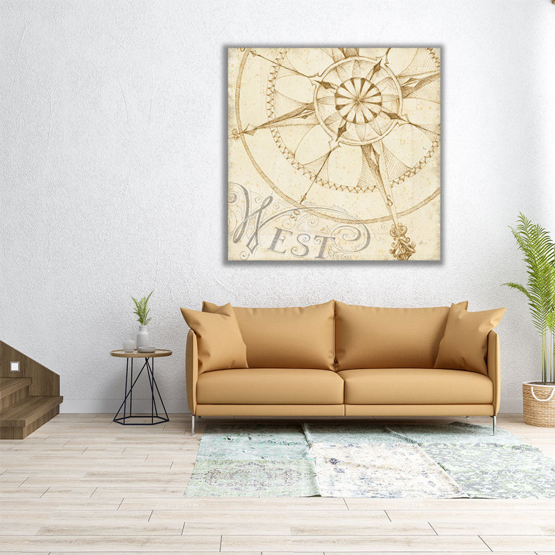 Coast to Coast Sepia IV - reproduction d'art sur toile, H 12 po x l 12 po