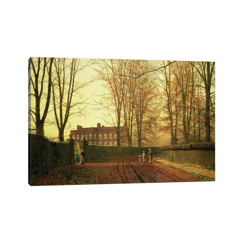 Going To Church, 1880 by John Atkinson Grimshaw - Wrapped Canvas Gallery-Wrapped Canvas Giclée, 20.32 cm H x 30.48 cm W