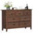 Wide 7-Drawer Farmhouse Bedroom Storage Dresser with Anti-Tip Kit-1371510911