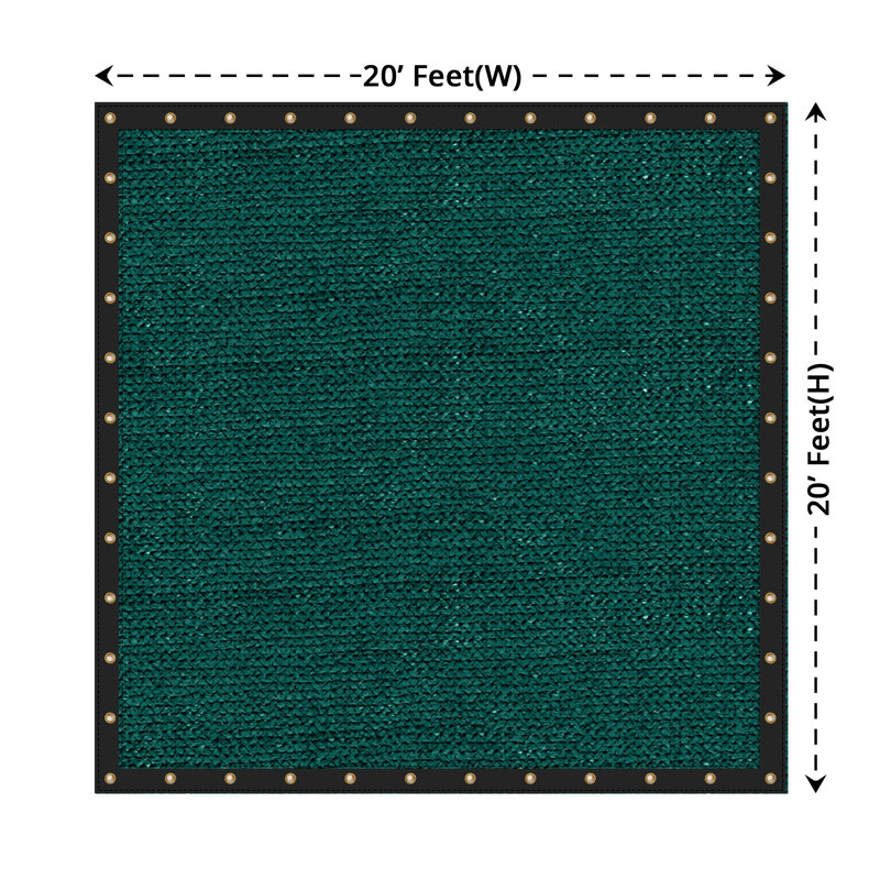 Bâche rectangulaire en filet 6 oz, Vert