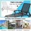 Chaise longue de patio en aluminium brun
