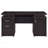 Rochelle Cappuccino 2-Drawer Office Computer Desk With Compact Storage And Elegant Design For Modern Workspaces-1736574403