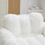 Fauteuil à billes en sherpa moelleux blanc-543795399