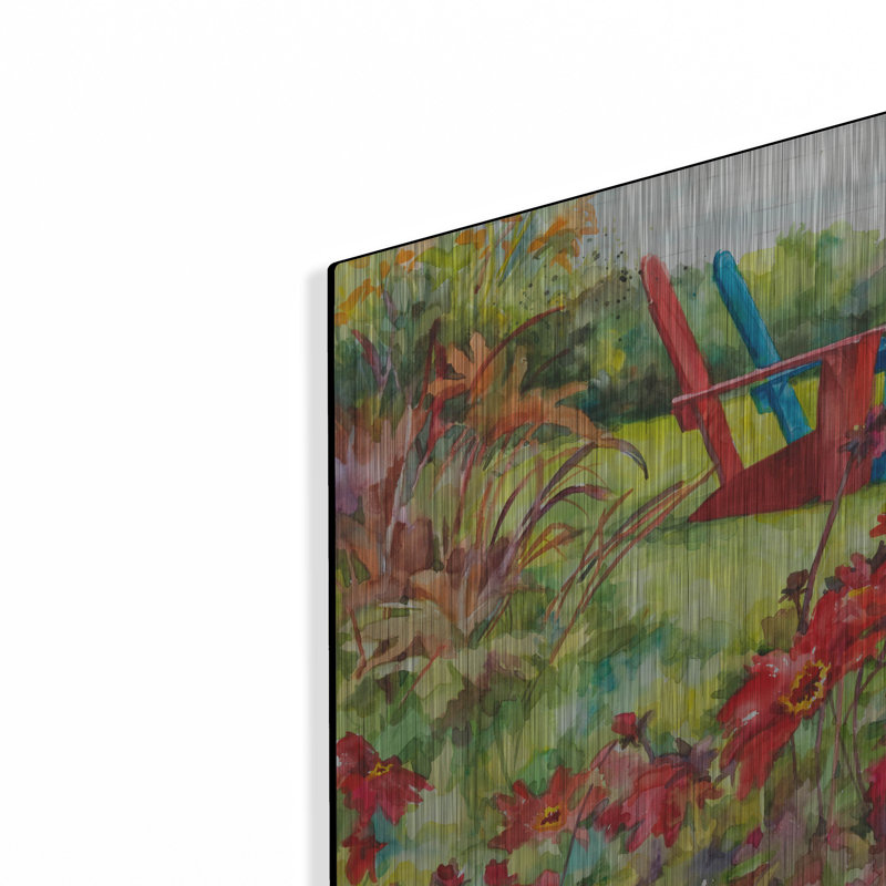 «Double Date» par Annelein Beukenkamp, art mural en métal, H 16 po x l 12 po