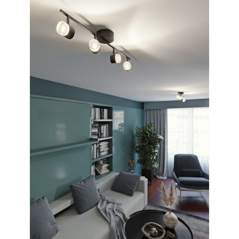 29.75'' 4 -Light Rail Track Kit with Dimmable
