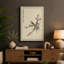 Blossoming Branch with Bird Japandi - Wrapped Canvas-912654948-912654962