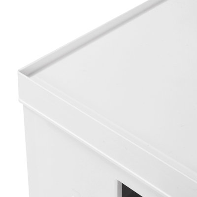 Set of 2 Collapsible Stackable Storage Box with Lids for Home or Office Organization