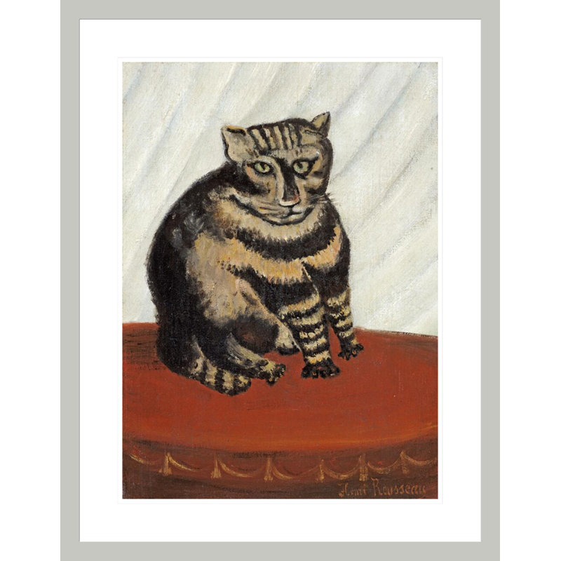 «The Tabby» par Henri Rousseau, impression giclée sur cadre, H 21,75 po x l 17,3 po