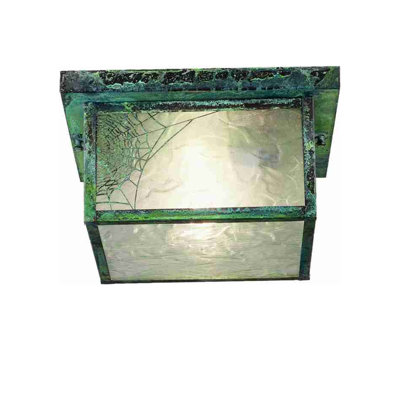 Plafonnier encastré carré 12 po 2 lumières