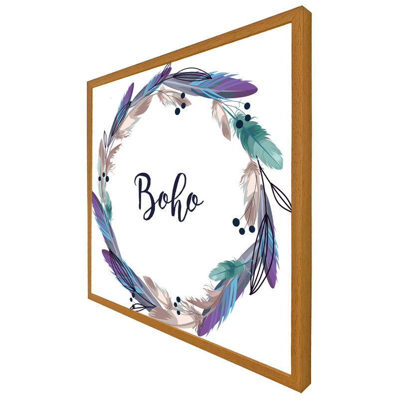 Tuthill 1 Piece Single Picture Frame Wall Art, 31cm H x 31cm W x 4cm D, Oak Framed