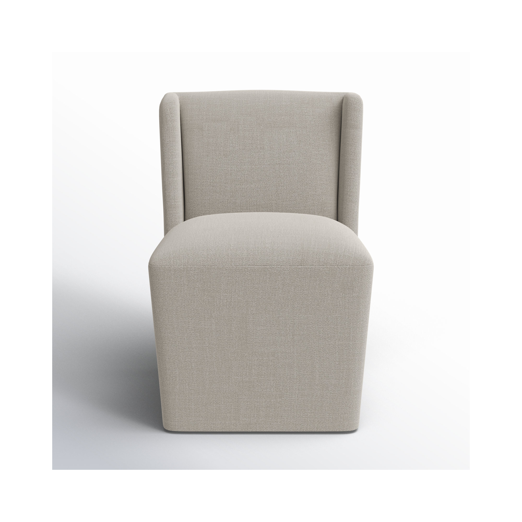 Ardeth Upholstered Side Chair, Effie Flax Performance Linen