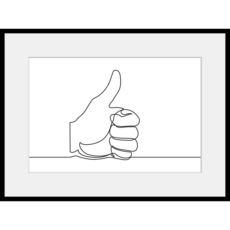 Hand - Single Picture Frame Print