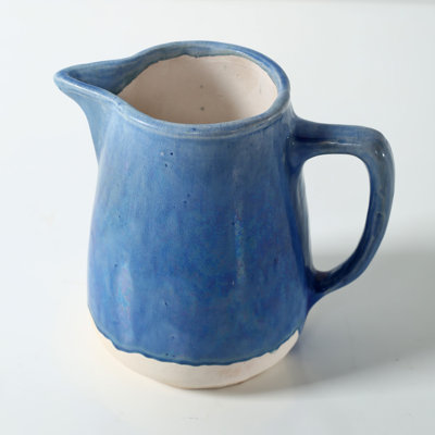 Approx. 6 Inches High Green-Blue Pitcher (4.3" Opening)