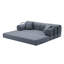 Canapé-lit convertible moderne de 90 cm de large, recouvert de velours côtelé, design 4 en 1, sans assemblage