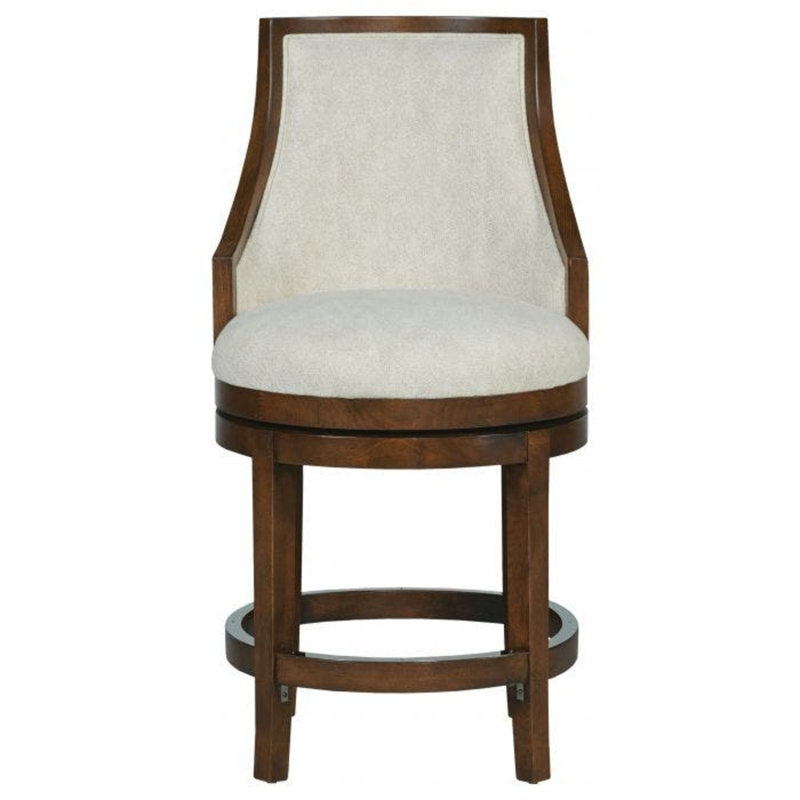 Tabouret de comptoir 26 po Robroy, Gris anthracite, Sauge 8789, Petit - laiton