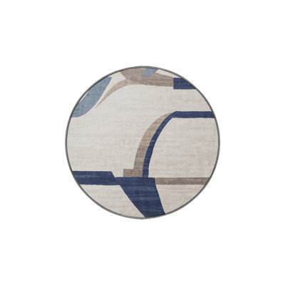 Machine Washable Gray Area Rug