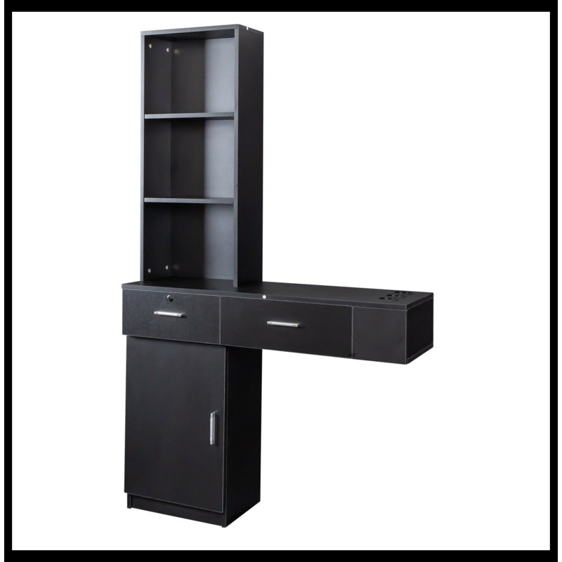 Bureau en coin Danaidh, Noir