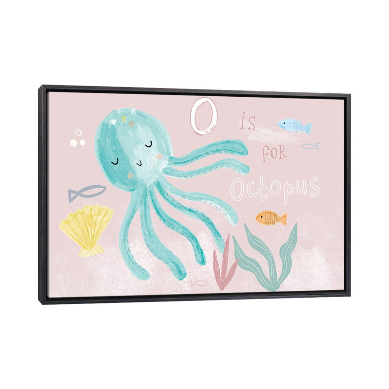 «Everyday Under the Sea II» par Lisa Barlow - impression d'art graphique, H 18 po x l 26 po x P 1,5 po, Pas de tapis