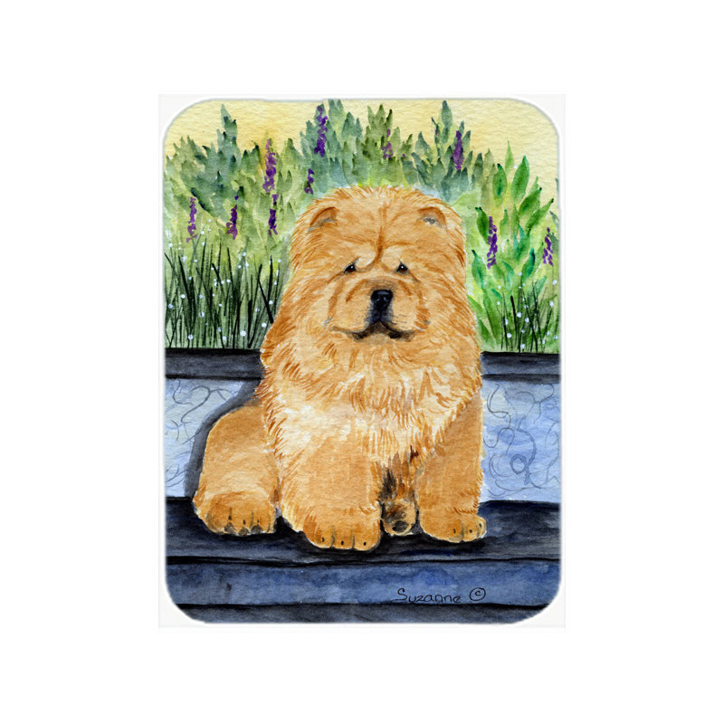 Planche à découper Chow Chow and Flowers