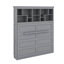 Grand lit escamotable avec tablettes supérieures et port USB
