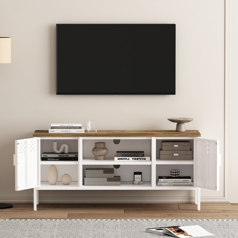 Armoire de rangement en métal Landen, Blanc