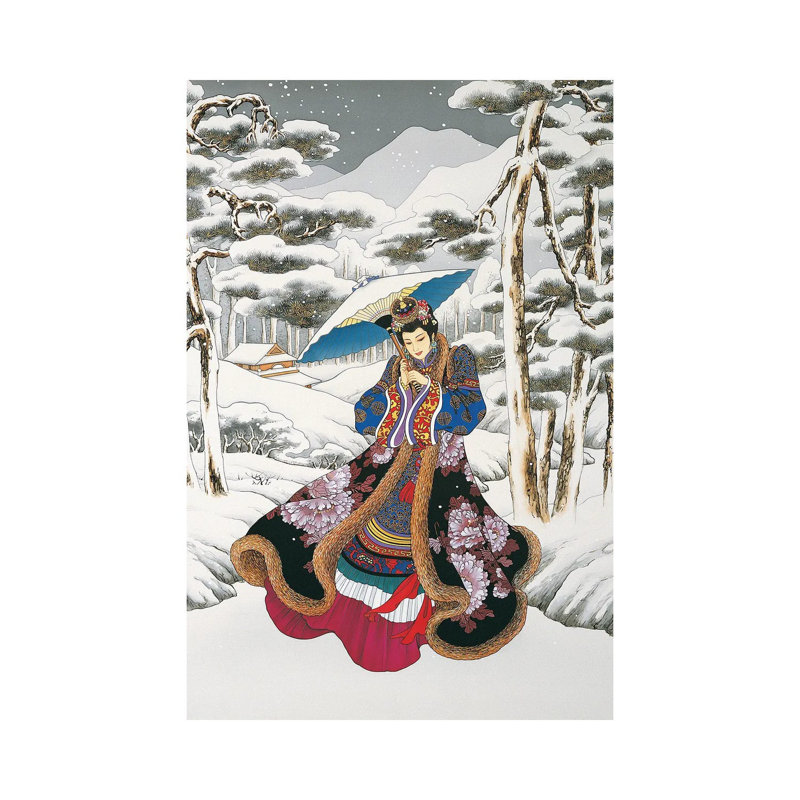 Winter Reverie - Painting on Canvas, Wrapped Canvas, 30.48 cm H x 45.72 cm W