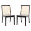 Chaise d'appoint Kalin en noir / naturel