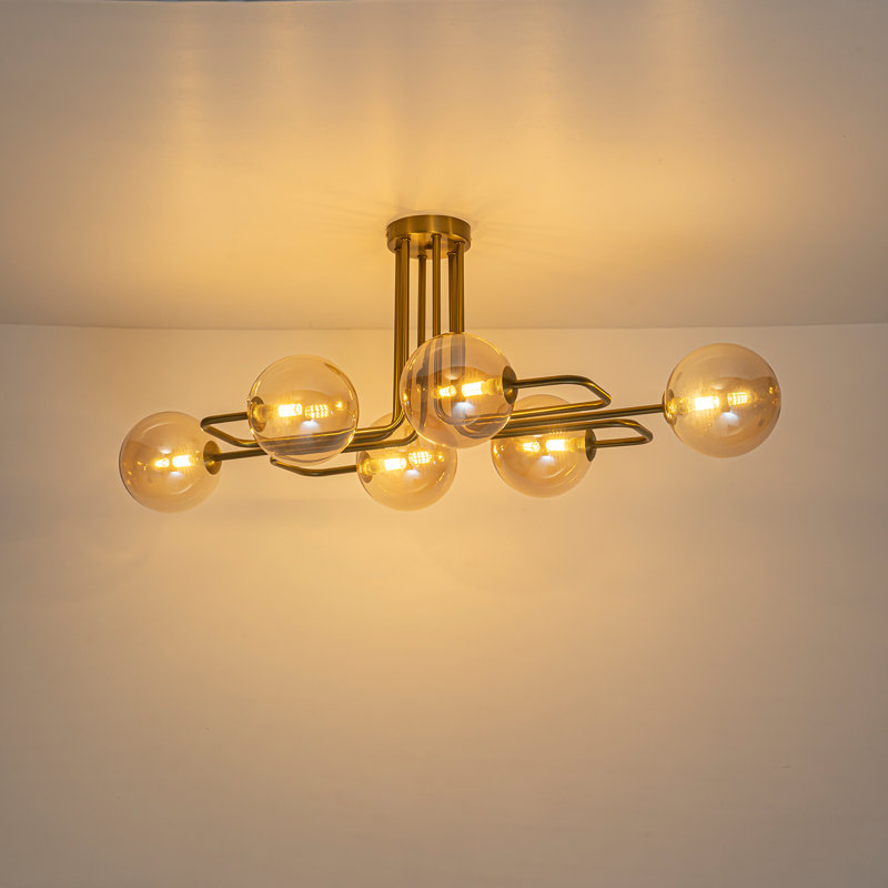 Plafonnier encastré 6 lumières Amberelle