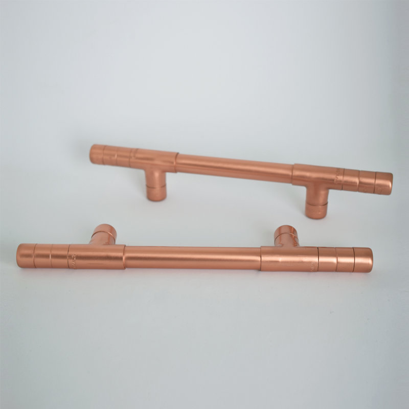 Copper Handle - Ridged T-Shaped