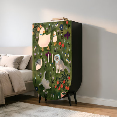 French style bedroom home cream style wardrobe