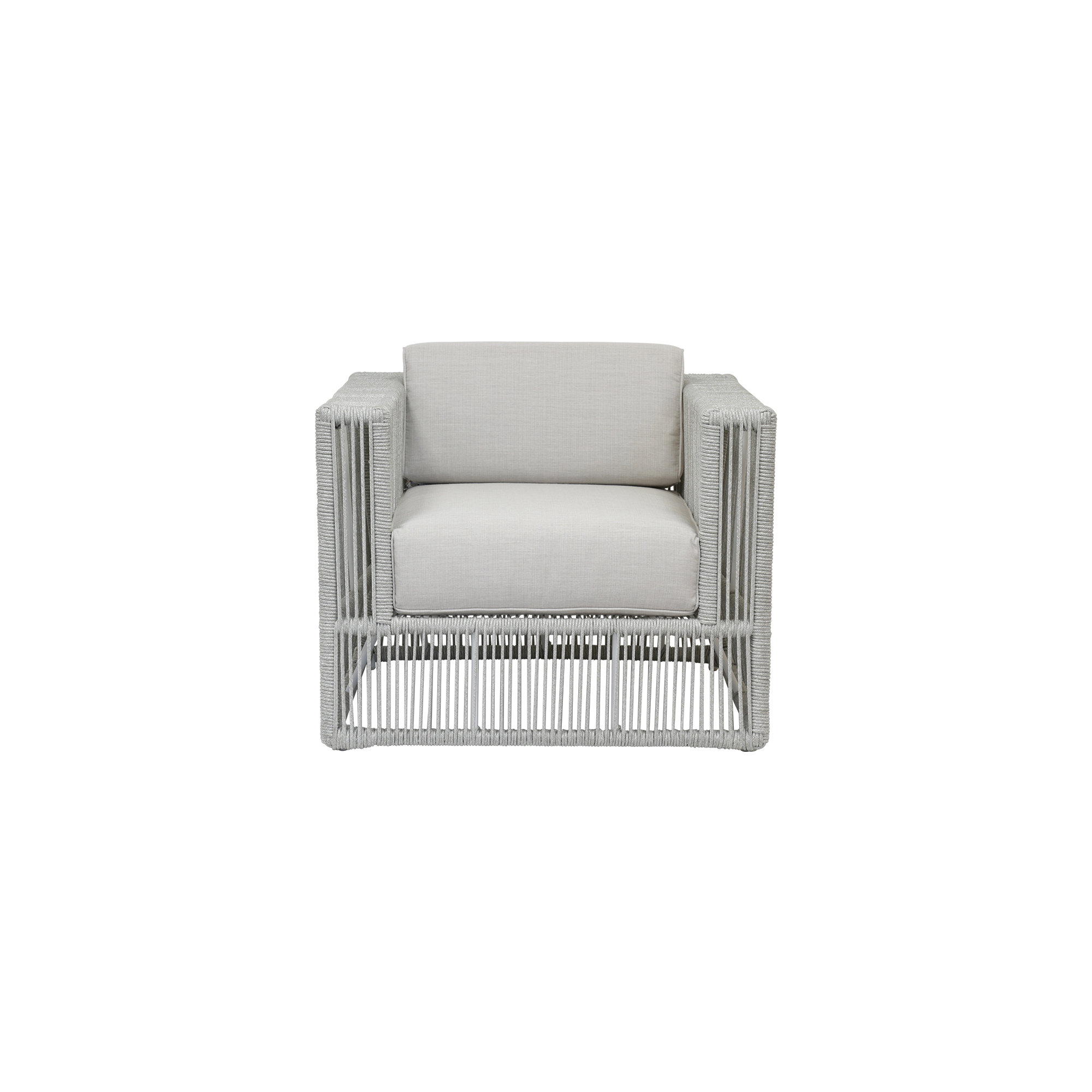 Outdoor Lounge Chair , Sunbrella® Cushions Included, Gray, Echo Ash