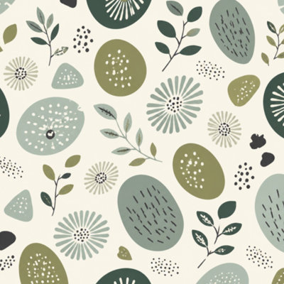 Papier peint auto-adhésif mural, papier peint à motif géométrique, motif floral moderne, cercles foncés, milieu du siècle, amovible, pour armoires de cuisine 17,7 po x 118 po