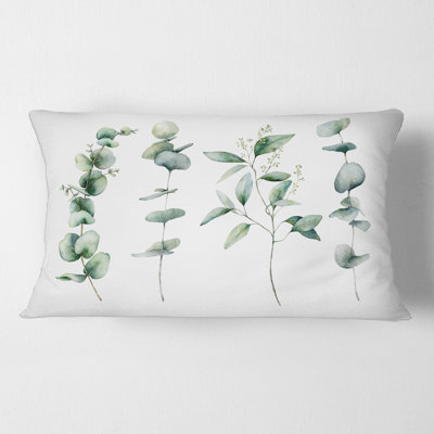 Eucalyptus Branches I Rectangular Pillow Cover & Insert