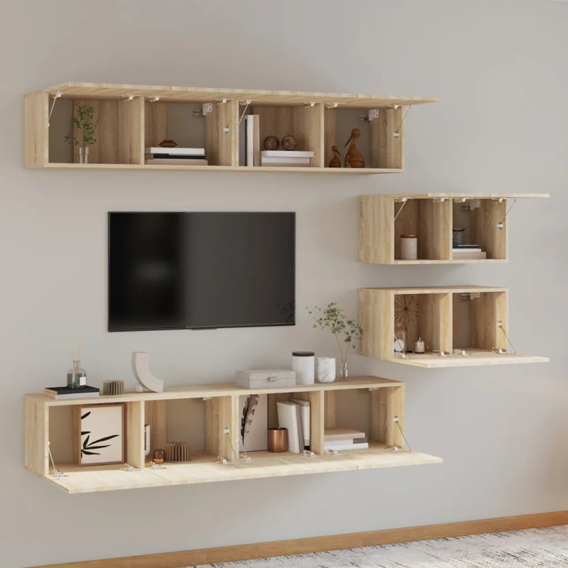 Bakonyi Unfinished Entertainment Centre for TVs up to 32", Oak