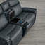 Canapé électrique 2 pièces en cuir véritable Super Zero-Gravity avec appui-tête électrique et console multifonction-61112058