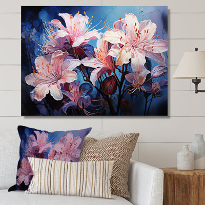 Hibiscus rose avec jardins enchantés