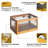 Extra Large Collapsible Storage Box Bin, 5 Side Clear Open Access Stackable w/ Lid-1805913304