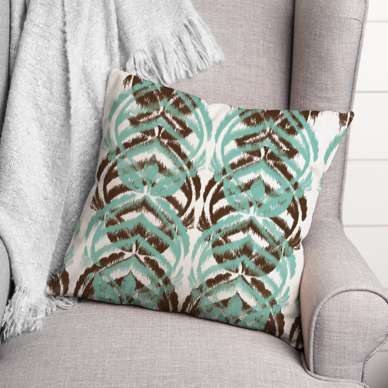 Housse et insert de coussin extérieur d'extérieur, Brun