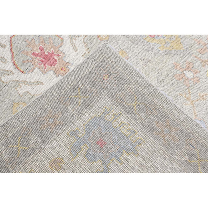 Oushak Collection, Transitional One-of-a-Kind Rectangle 9'1" X 14'4" Hand Knotted Area Rug