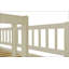 Lit superposé simple au-dessus de l'escalier avec lit gigogne et rangement, crème, coffre-fort et peu encombrant pour les chambres d'enfants