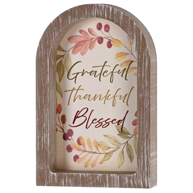 Framed Arch Grateful Thankful Blessed