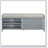 Distressed Shutter Storage Bench with Acacia Veneer for Retro Charm for Living Room, Entryway (Grey)