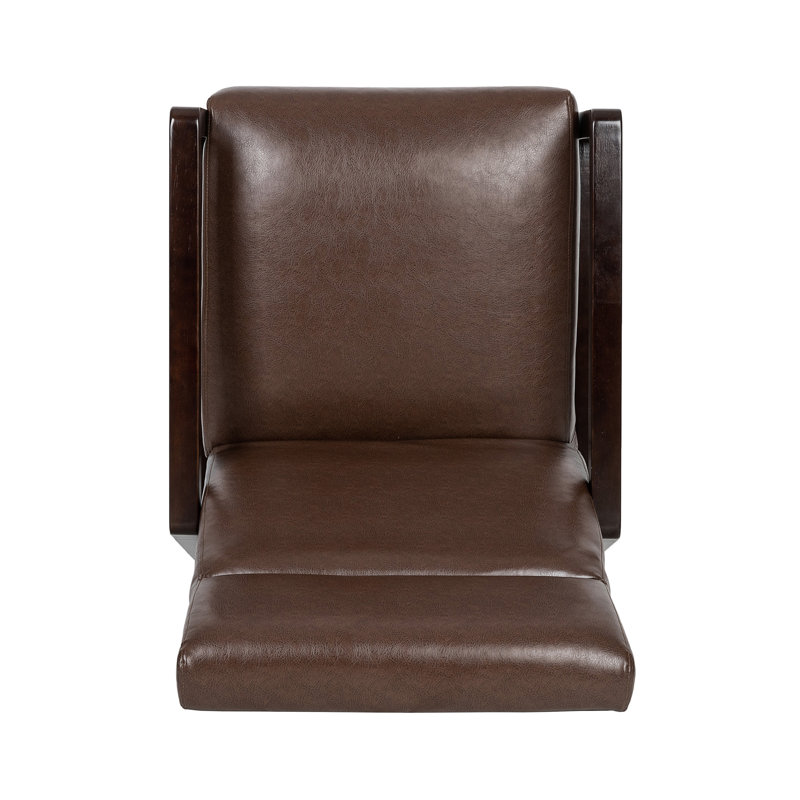 Fauteuil inclinable en similicuir Viewland, Simili cuir brun foncé