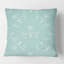Ornement minimal turquoise - Coussin décoratif imprimé Mid-Century-731849444