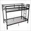 Bunk Bed with Ladder and high Guardrail, Able to Split, Metal Bunk Bed, Storage Space, Noise Free,Twin Over Twin Size,Black