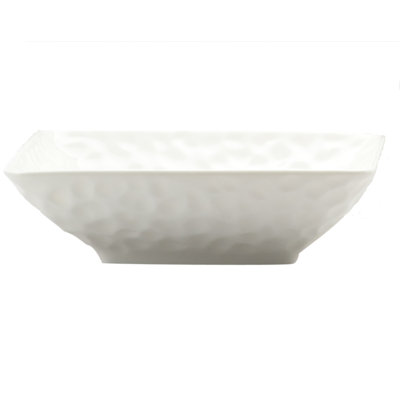 Red Vanilla Marble 20 oz. Rectangular Soup Bowl