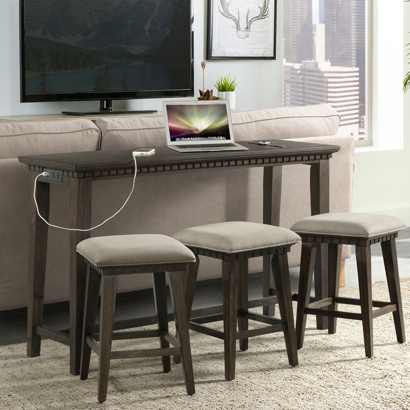 Ensemble de table de pub multifonctionnel 4 pièces Kristel