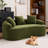 65" Chenille Curved Sofa-83367163