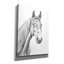 Toile épique Graffiti «Equine Portrait Sketch 1» par Annie Warren, art mural 40 po x 54 po-327402707